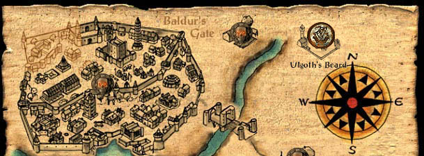 Baldur's Gate World Map